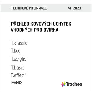 Vhodnosť úchytiek pre dvierka Trachea