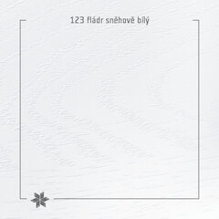 123 fláder snehovo biely