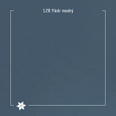 128 fláder modrý