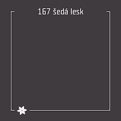 167 šedá lesk