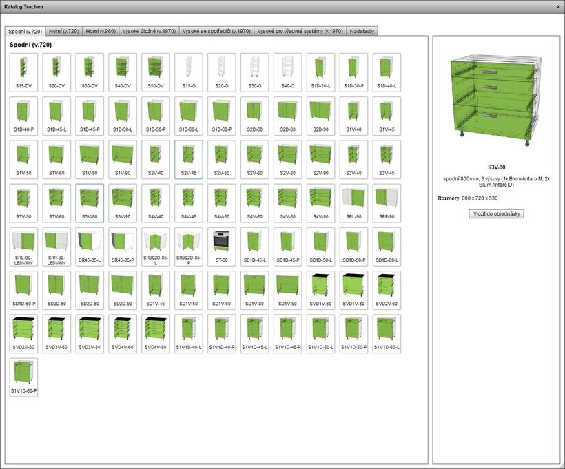 NOVÁ VERZIA TRACHEA OS 6.0 – KATALÓGY KORPUSOV A KOMPLETOV