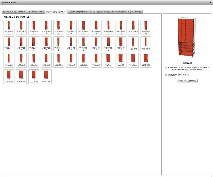 NOVÁ VERZIA TRACHEA OS 6.0 – KATALÓGY KORPUSOV A KOMPLETOV