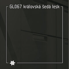 GL067 královská šedá mat/lesk