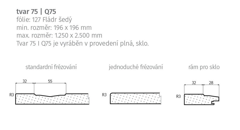 tvar 75 – nákres