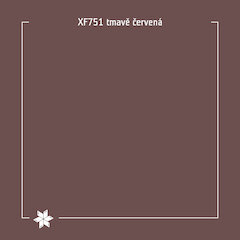 XF751 tmavo červená
